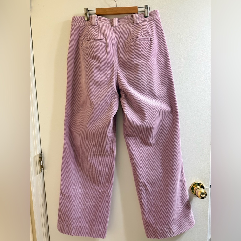 Brooks Brothers Soft Purple Wide Leg Corduroy Pants Size 4 - Picture 4 of 7